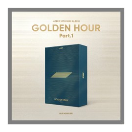 ATEEZ GOLDEN HOUR : Part.1 10th Mini Album with Tracking Sealed ATZ (Standard Blue Hour Version)