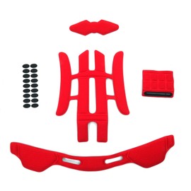 Foam Padding Kit 22PCS Head Protective Liner Inner Pads Bicycle Replacement Universal Pad Cushion Mats for Bike Cycling Riding Sport Helmets (Red)