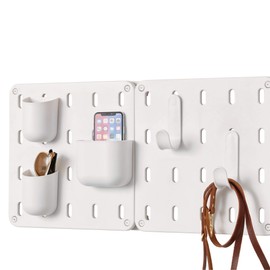 iDesign Cade - Organizador Modular de plástico sin BPA, para Colgar en el Tablero de Instrumentos, 5.04 x 3.04 x 4 Pulgadas, Color Blanco Mate