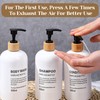 simarro Refillable Shampoo and Conditioner Bottles, Shower Soap Dispenser 16.9