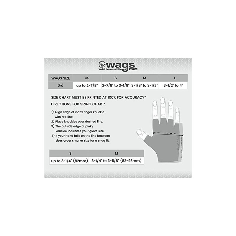 WAGs Ultra Handschuhe, Größe XS, Schwarz