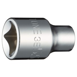 TONE Socket (8 Angle) 3E-5.5 Drive Angle 0.3 inch (9.5 mm) (3/8 inch), Double Side Width 0.2 inch (5.5 mm)