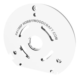 3/8" Thick precision machined Bosch RA1166 / 1613AEVS plunge router baseplate upgrade with a recess for bushings