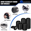 Ailbiuko 50 Pcs Rubber Glad Hand Seals, Black Round Gladhand