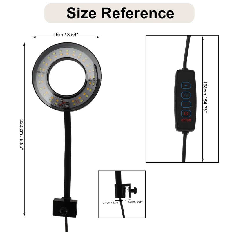 CAPASTEC Fish Tank Light, Aquarium Light, USB Small Aquarium Light,