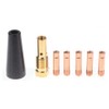 15Pcs MIG Welding Kit Flux Core Gasless Nozzle 0.9mm Brass