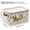 WELLDAY Storage Basket Western Desert Cowboy Closet Storage Bin Cube