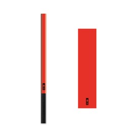 Bohning 5.5" Solid Arrow Wraps, Small, Neon Red