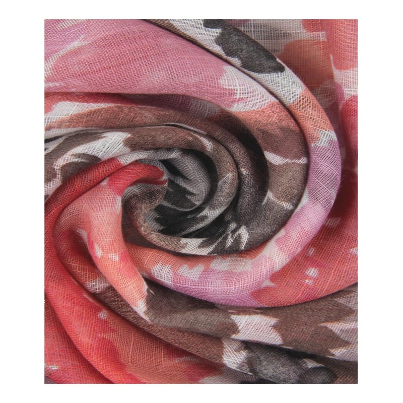 Majea Women's Loop Scarf, Tube Scarf, Neck Scarf - Pink