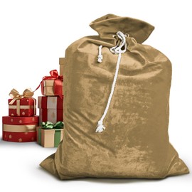 Christmas Sack Large 70 x 100 cm Santa Sack with Drawstring, Santa Sack Gift Bag Christmas Gift Bags Christmas Santa Sack for Filling Jute Bag Christmas Large Jute Bag Large