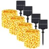 Extra-long 288FT 800LED Solar Fairy String Lights, 4-Pack 72FT 200