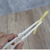 Chip Tongs Salad Food Clip (White, 18CM)