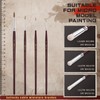 Kolinsky Sable Miniature Brushes, Drybrushes for Miniature Set, 7 Pieces,