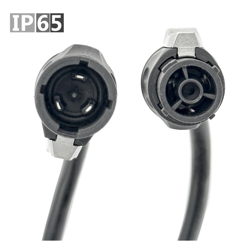 True1 Male to Female Jumper, Locking Mains Power Cable, IP65
