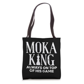 Moka King Black History Pride African American Men Gift Tote Bag