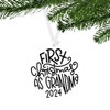 First Christmas One Sided Ornaments (Grandma)