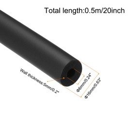 QUARKZMAN Pipe Insulation Foam Pipe Insulation 6 mm (1/4 Inch) ID 16 mm (5/8 Inch) OD 20 Inch Heat Protection for Handle Support