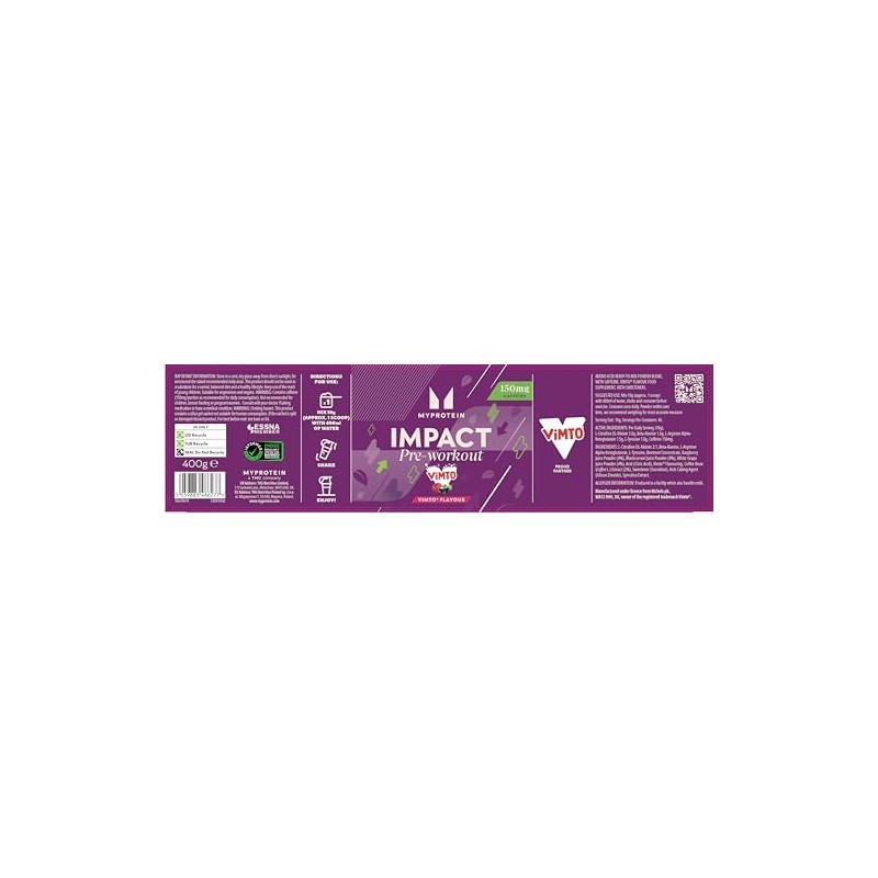 Myprotein Vimto Impact Pre‑Workout – Energy, Focus & Performance Formula