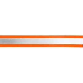 Jajasio Reflective Tape 50 mm Wide for Sew-On in 2 Colours Orange/Silver 05 Metres Reflective Tape Light Tape