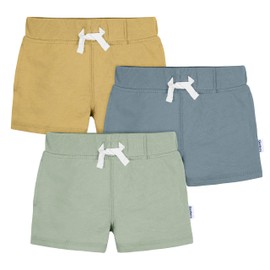 Gerber Baby Boys Toddler 3-Pack Pull-On Knit Shorts, Green