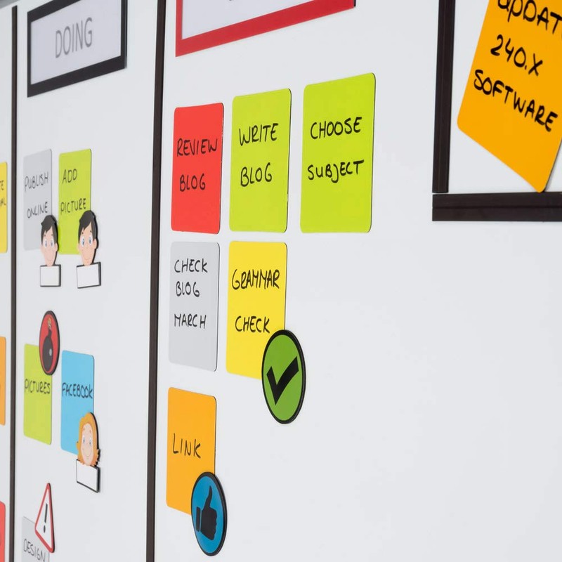 2DOBOARD 25 Magnetic Notes - Magnetic Sticky Notes 3 x