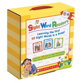 Scholastic SC-0545067650-A1 Sight Word Reader Library, 6" Height, 5.75" Width, 2.5" Length