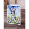 Caroline's Treasures DAC4964GCA7P Border Collie Easter Egg Hunt Greeting Cards