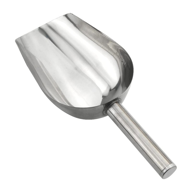 XINMEIWEN Stainless Steel Ice Scoop Round Bottom Bar Ice Flour