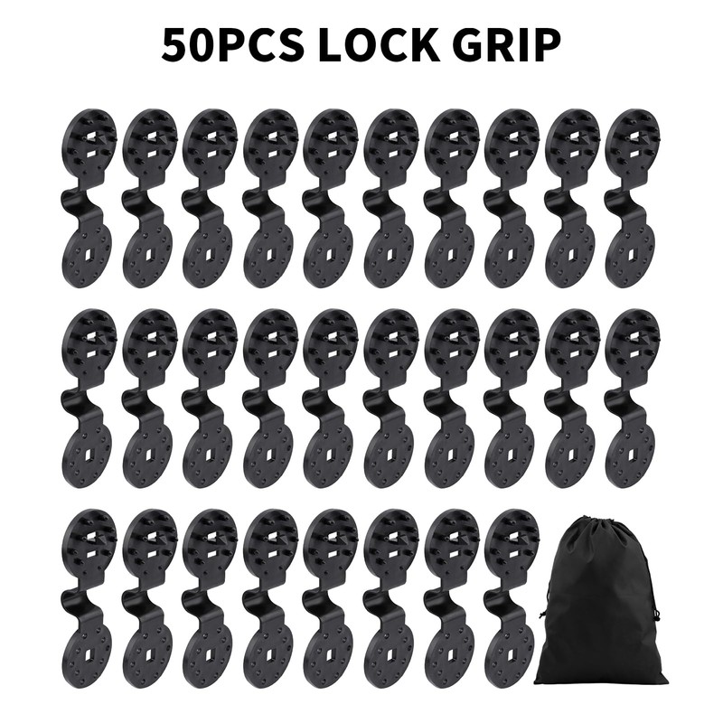 50pcs Shade Cloth Clips,Shade Cloth Heavy Duty Lock Grip for