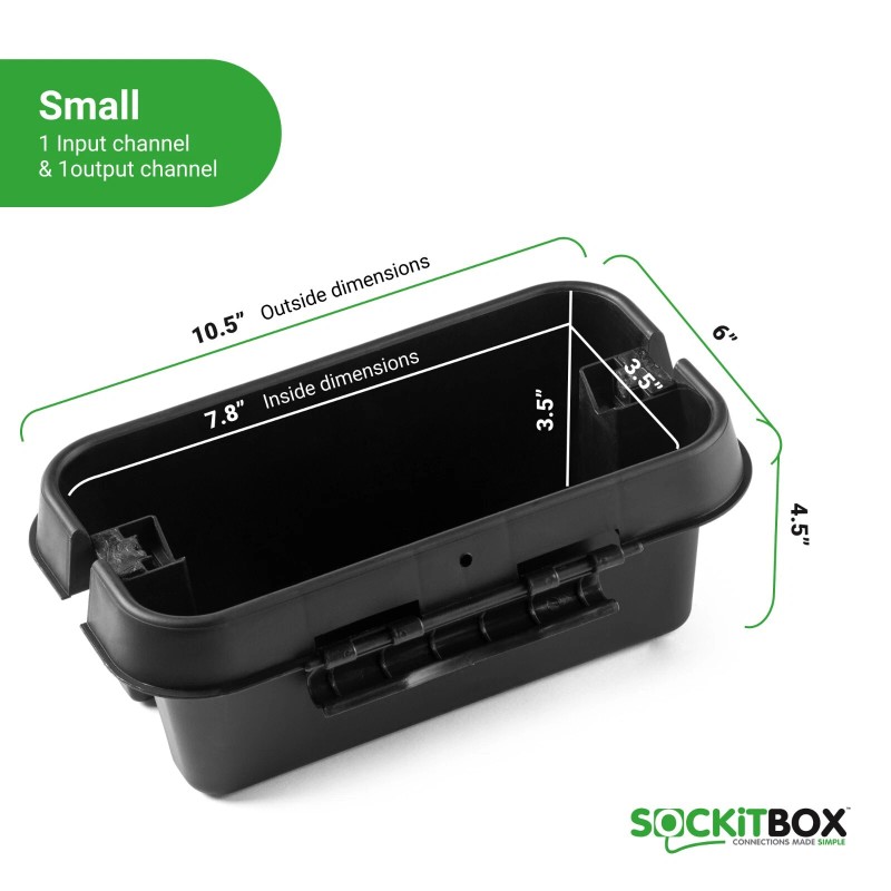 SOCKiTBOX Original Weatherproof Connection Box - Electrical Power Cord Enclosure