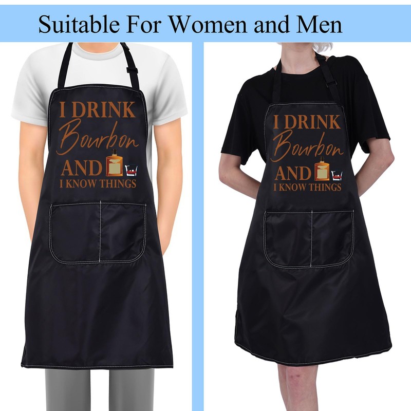 BNQL Bourbon Apron Bourbon Lover Gifts I Drink Bourbon And