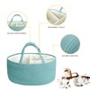 Baby Diaper Caddy Organizer, Large Cotton Rope Nursery Diaper Basket,