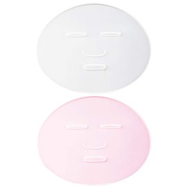 LEORX 2Pcs Face Mask Maker Plate Silicone Reusable Facemask Seaweed Mud Mask Making Mold Facial Care Makeup Tool for Women Lady