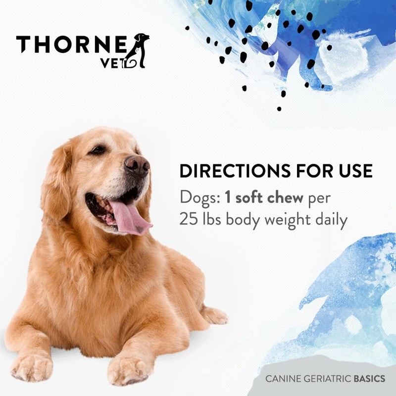 ThorneVET Canine Geriatric Basics – Senior Dog Multi-Vitamin/Mineral Formula Supports