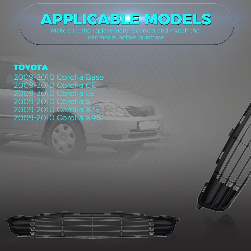 Titanium Plus Autoparts 2009-2010 Fits For Toyota Corolla Front Bumper
