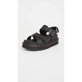 Dr. Martens womens Ankle-Strap Sandal, Black Hydro, 9 US