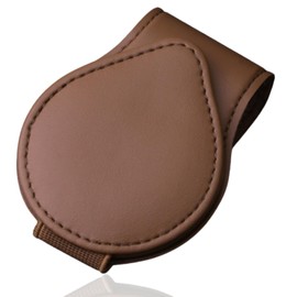 SINMONS Sunglasses Holder, Car Eyeglass Clip, Eyeglass Holder, Easy to Install, Glasses Holder, Storage Clip, Bank Card Storage, Leather Material for Cars, Easy Installation, Anti-Loss, Sunglasses