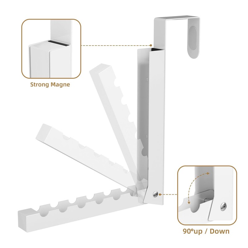 2 Pack Over The Door Hangers, Folding Over The Door