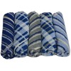 100% Cotton Gentle Texture: Men's Towel Handkerchiefs 5 Patterns Set