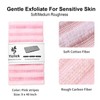 Exfoliating Back Scrubber, Korean Body Back Scrubber Towel for Shower,