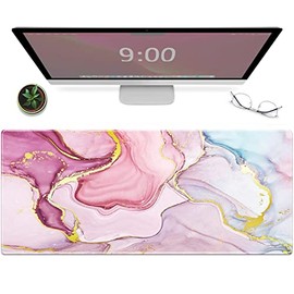 Galdas Alfombrilla de mouse para juegos con patrón de flash fresco, tamaño XXL, XL, grande, alfombrilla de mouse larga extendida, alfombrilla de...   