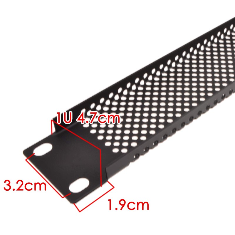 Mesh Vented 1U Blanking Plate for 19 inch Rack Mounted