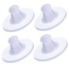 GoProver 100 Pack Earring Backs Earring Stoppers Clear Rubber Bullet