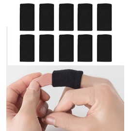 10pc Finger Support Protector Finger Guard Thumb Braces Elastic Finger Support Sleeves Finger Tube Bandage Finger Tape Sports Aid for Basketball Volleyball Basebal Tennis Badminton Cricket