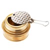 LOGOS 83010021 Alcohol Burner, Gold, Diameter 3.0 x Height 2.0