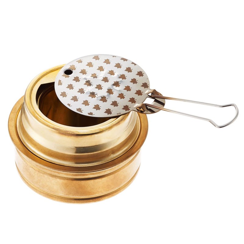LOGOS 83010021 Alcohol Burner, Gold, Diameter 3.0 x Height 2.0