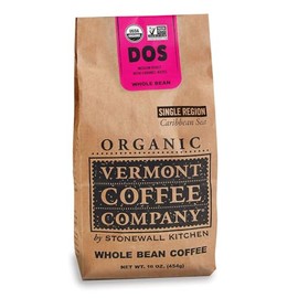 Vermont Coffee Company Dos Caribbean Whole Bean Coffee, 16 Ounce Bag