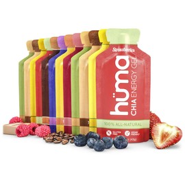 H脺MA CHIA ENERGY GEL Huma Chia Energy Gel, Variety 12 Pack - Stomach Friendly, Real Food Energy Gels for Endurance Exercise