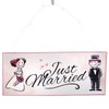 Metal Sign Just Married Decorative Sign Wedding Decoration – Gift
