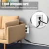 Dreyoo 2 Prong to 3 Prong Adapter with Extension Cord,